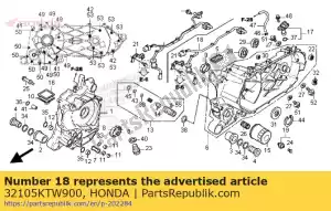 Honda 32105KTW900 sub cord,eng - Bottom side