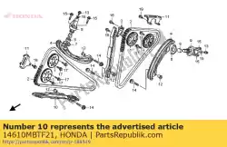 Qui puoi ordinare guida a, catena a camme da Honda , con numero parte 14610MBTF21: