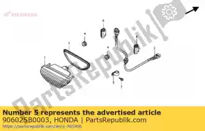 honda 90602SB0003 clip, 10,7 mm - La partie au fond