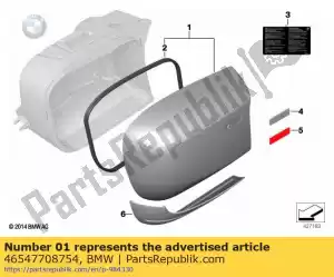 bmw 46547708754 cover, right, primed - Bottom side