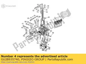 Piaggio Group GU28935740 main jet - Bottom side