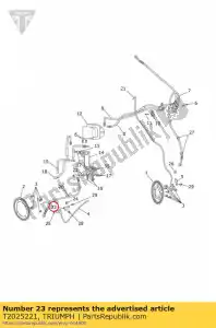 triumph T2025221 ritenzione staffa abs - Il fondo