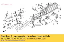 Here you can order the no description available at the moment from Honda, with part number 18310HN7000: