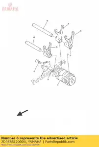 yamaha 2D0E85120000 widelec, shift 2 - Dół