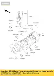 Here you can order the bushing,crankshaft,1& zx750-j1 from Kawasaki, with part number 920281628: