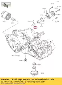 kawasaki 131071411 wa? pompy oleju ej650-a1 - Dół