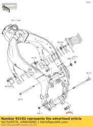 Ici, vous pouvez commander le collier, support moteur zx1000-c1h auprès de Kawasaki , avec le numéro de pièce 921520076: