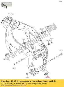 kawasaki 921520076 collier, support moteur zx1000-c1h - La partie au fond