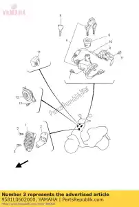 yamaha 9581L0602000 bolt, flange - Bottom side