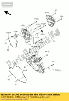 140910036, Kawasaki, cubierta, leva, medio vn2000-a1h kawasaki vn 2000 2004 2005 2006 2008 2009 2010, Nuevo