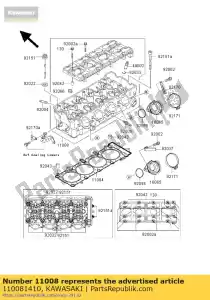 Kawasaki 110081410 g?owica-komp-cylinder - Dół