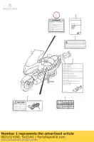 6831914J80, Suzuki, etichetta, generale w suzuki an c dl dl v-strom gsf gsr gsx gsx r gw sfv uh ux vl vz vzr 125 150 200 250 400 600 650 750 800 1000 1250 1300 1800 2011 2012 2014 2015 2016, Nuovo