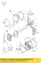 Here you can order the cover crank from Triumph, with part number T1260436: