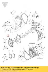 triumph T1260436 cover crank - Bottom side