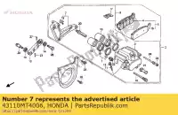 43110MT4006, Honda, Soporte comp rr honda vfr  f r vfr750f 750 , Nuevo