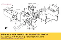 Here you can order the holder, battery box from Honda, with part number 50322MCL750: