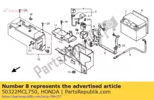 Honda 50322MCL750 holder, battery box - Bottom side