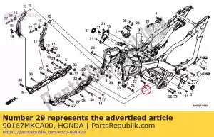 honda 90167MKCA00 boulon, bride, 10x55 - La partie au fond