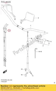 Suzuki 5830129F11 zestaw kabli, przepustnica - Dół