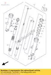 Here you can order the tube,outer,l from Suzuki, with part number 5114016G00: