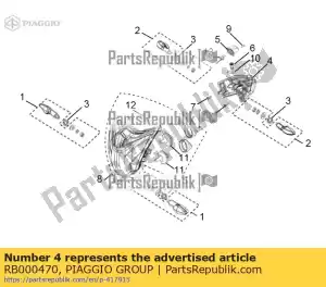 Piaggio Group RB000470 aft light - Bottom side