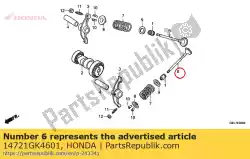 Here you can order the valve, ex. From Honda, with part number 14721GK4601: