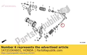 honda 14721GK4601 valve, ex. - Bottom side