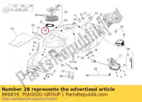 896834, Piaggio Group, brandstoftank sticker 