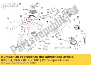 aprilia 896834 kraftstofftank aufkleber 