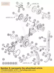 Qui puoi ordinare scarico albero a camme? 05 da KTM , con numero parte 77036010000: