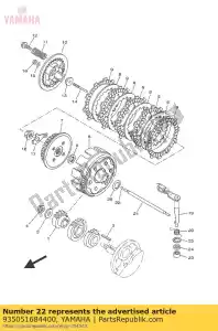 yamaha 935051684400 bal - Onderkant