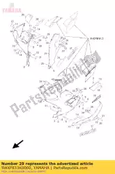 Qui puoi ordinare staffa 13 da Yamaha , con numero parte 5WXF833K0000: