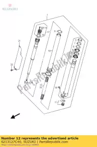 Suzuki 6213127C40 joint torique - La partie au fond