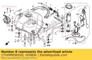 honda 17549MEW920 collar, ajuste del tanque - Lado inferior