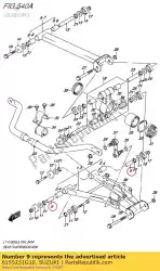 Ici, vous pouvez commander le spacer, rr spnsn auprès de Suzuki , avec le numéro de pièce 6155231G10: