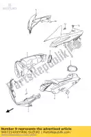 9467214J00YWW, Suzuki, couvercle, admission, r suzuki gsxr  z uf moto gp yoshimura special edition gsx r750 750 , Nouveau