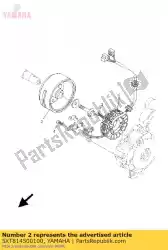 Aqui você pode pedir o conjunto do rotor em Yamaha , com o número da peça 5XT814500100:
