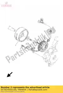 yamaha 5XT814500100 rotor assy - Bottom side