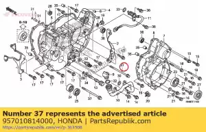 Honda 957010814000 parafuso, flange, 8x140 - Lado inferior