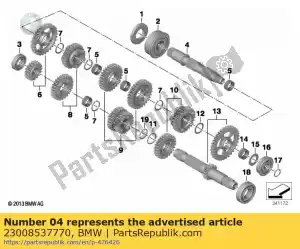 bmw 23008537770 cabo principal - Lado inferior