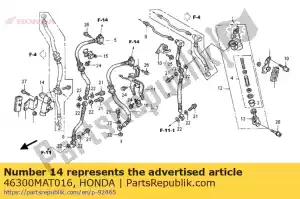 honda 46300MAT016 válvula assy., atraso - Lado inferior