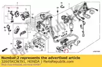 32605KCWJ91, Honda, cappuccio, manichino (2p) (blu) honda nss forza a xa nss250a nss250s sh150d nss300a c125a pcx150a 250 150 300 125 , Nuovo