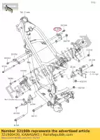 321900439, Kawasaki, bracket-engine,head,rh kawasaki klx dtracker d  c tracker 125 klx125 150 klx150bf , New