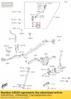 43010Y001, Kawasaki, asta-assy-freno kawasaki kvf300 brute force 300 , Nuovo