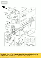 161701054, Kawasaki, link-assy, ??acelerador zx750-n1 kawasaki zx 750 1996 1997, Nuevo