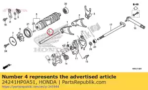 Honda 24241HP0A51 wa?ek, widelec zmiany biegów gui - Dół