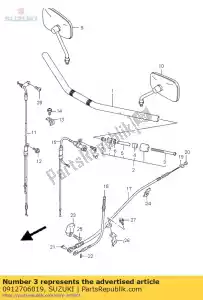 suzuki 0912706019 screw - Bottom side