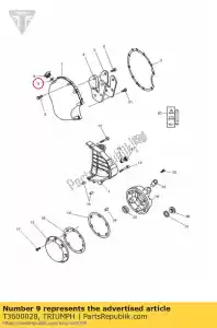 triumph T3600028 o ring vuldop - Onderkant