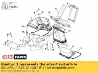 851225, Piaggio Group, base della custodia del filtro aprilia  mxv 450 2008 2009 2010, Nuovo