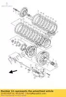 2145102F10, Suzuki, plaat, koppeling dr suzuki gsx  tl r s tl1000r tl1000s gsx1400 gsx1400z 1400 1000 , Nieuw